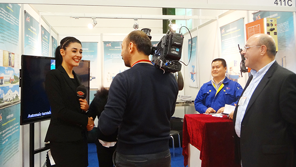 土爾其參展，電視臺(tái)采訪(fǎng)